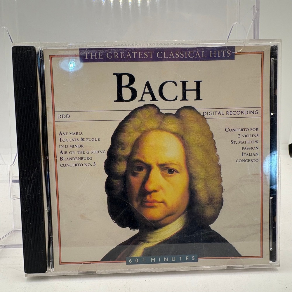Bach Greatest Classical Hits CD Johann Sebastian Platinum Disc‎ GCH 2409